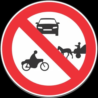 Ndalim komunikacioni për të gjitha mjetet me veprim motorik dhe qerreve që tërhiqen me kafshë